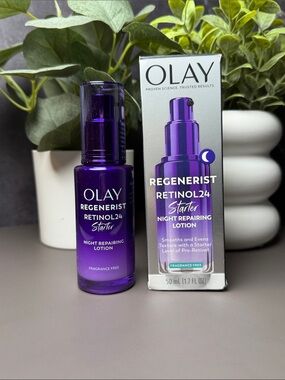 Olay Regenerist Retinol24 Starter Night Repairing Lotion - Purple
